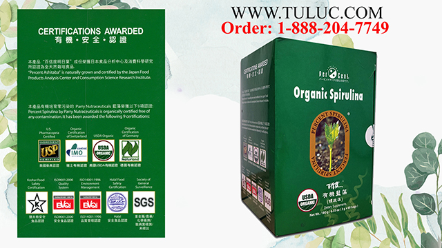 Ashitaba Percent Organic Spirulina